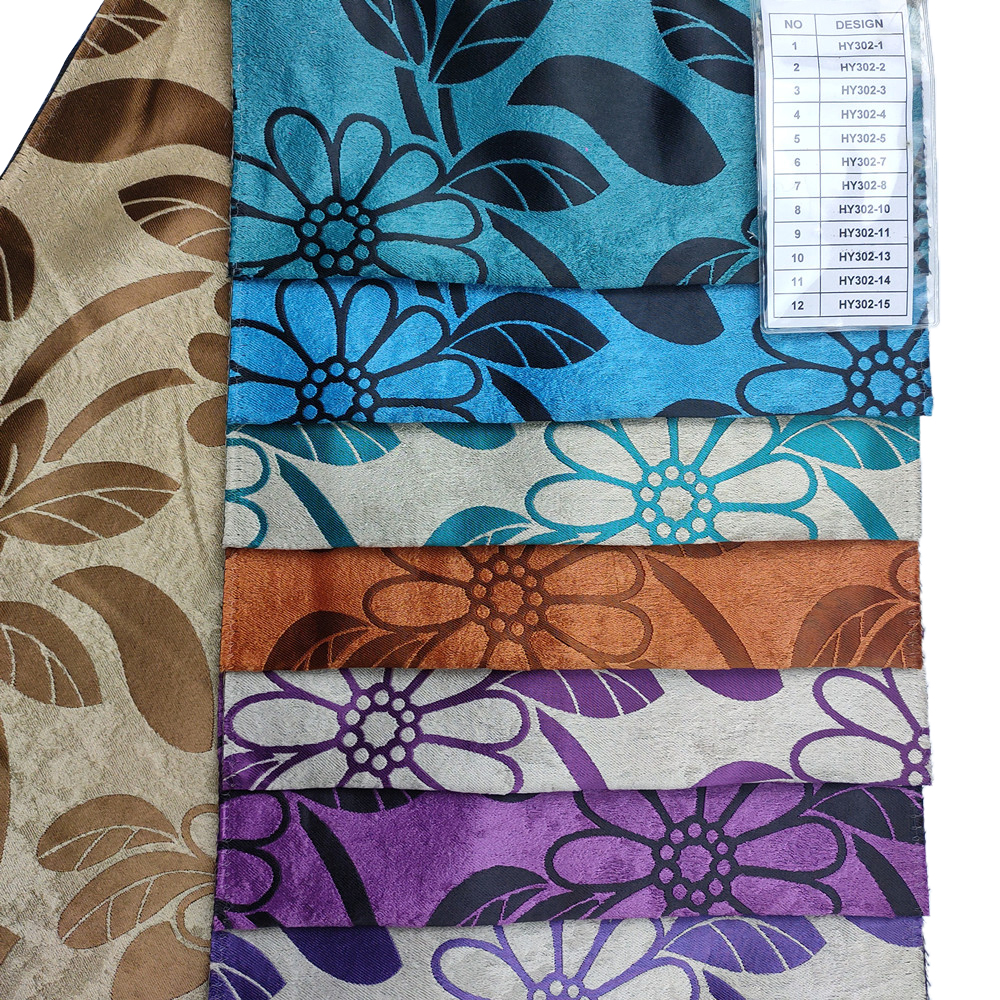 Fabrik Tirai Tirai Jacquard Curah Klasik Dua Warna Jacquard 