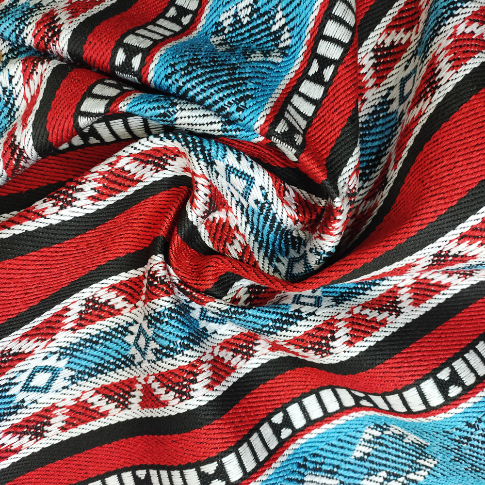 Gaya Arab Sadu Polyester Benang Kapas Dilukis Fabrik Jacquard untuk Sofa dan Beg